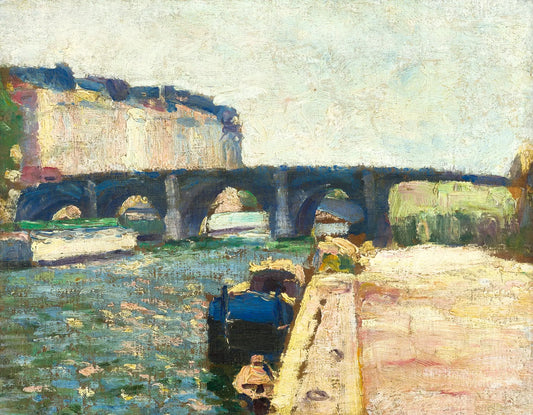 {{ product_title }} Fine Art Print | {{ product_vendor }} Jakero77 Henri Matisse - Pont de Seine (1897) Impressionism - 17" x 22" Fine Art Print Art Print  Jakero77