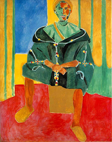 {{ product_title }} Fine Art Print | {{ product_vendor }} Jakero77 Henri Matisse - Seated Riffian (1913) Signed - 17" x 22" Fine Art Print Art Print  Jakero77