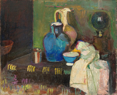 {{ product_title }} Fine Art Print | {{ product_vendor }} Jakero77 Henri Matisse - The Blue Jug (1899) Still Life - 17" x 22" Fine Art Print Art Print  Jakero77