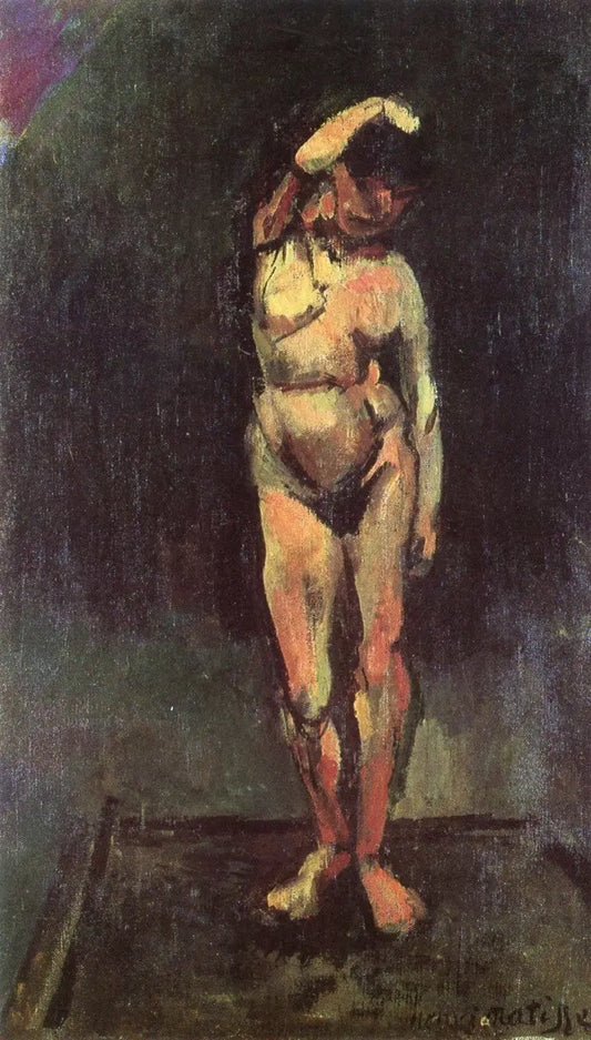 {{ product_title }} Fine Art Print | {{ product_vendor }} Jakero77 Henri Matisse - The Model Nude (1900) Signed Impressionist - 17" x 22" Art Print Art Print  Jakero77