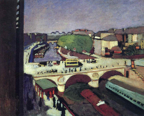 {{ product_title }} Fine Art Print | {{ product_vendor }} Jakero77 Henri Matisse - The Pont Saint-Michel (1900) - 17" x 22" Fine Art Print Art Print  Jakero77