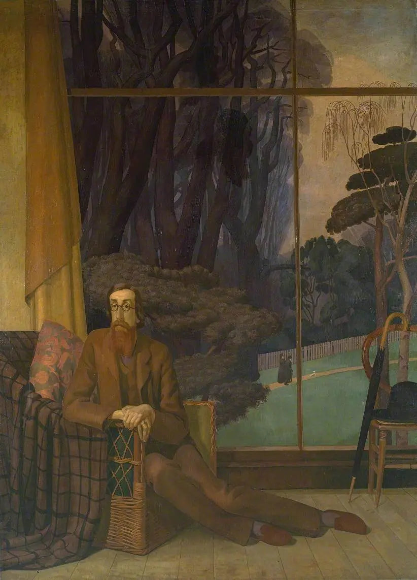 {{ product_title }} Fine Art Print | {{ product_vendor }} Jakero77 Henry Lamb - Lytton Strachey Portrait (1914) - 17" x 22" Fine Art Print Art Print  Jakero77
