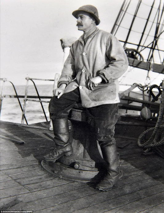 {{ product_title }} Fine Art Print | {{ product_vendor }} Jakero77 Herbert Ponting - Aboard Terra Nova Ship Antarctica (1910) - 17" x 22" Art Print Art Print  Jakero77