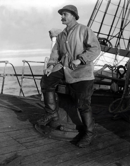 {{ product_title }} Fine Art Print | {{ product_vendor }} Jakero77 Herbert Ponting - Aboard Terra Nova Ship Antarctica (1910) - 17" x 22" Art Print Art Print  Jakero77