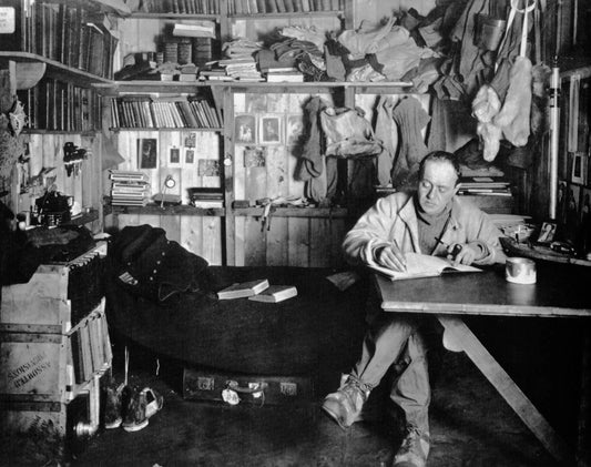 {{ product_title }} Fine Art Print | {{ product_vendor }} Jakero77 Herbert Ponting - Captain Robert Falcon Scott, Antarctica Expedition (1911) - 17"x22" Print Art Print  Jakero77