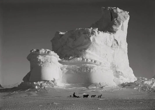 {{ product_title }} Fine Art Print | {{ product_vendor }} Jakero77 Herbert Ponting - Captain Scott's Antarctica Expedition Ice Castle (1911) - 17"x22" Fine Art Print Art Print  Jakero77