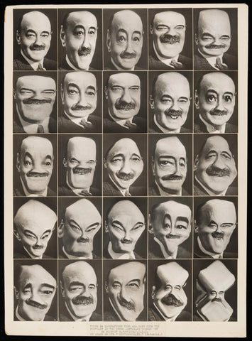 {{ product_title }} Fine Art Print | {{ product_vendor }} Jakero77 Herbert Ponting - Distortograph Caricatures (circa 1915) - 17" x 22" Art Print Art Print  Jakero77