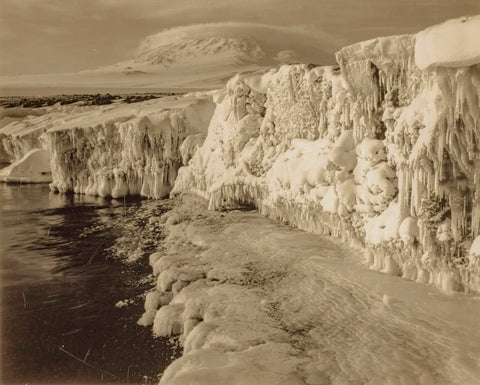{{ product_title }} Fine Art Print | {{ product_vendor }} Jakero77 Herbert Ponting - Dome Cloud on Mount Erebus (1911) - 17" x 22" Fine Art Print Art Print  Jakero77
