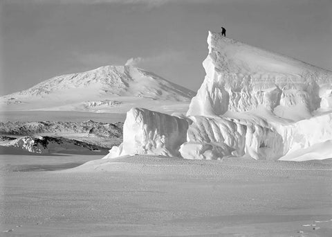 {{ product_title }} Fine Art Print | {{ product_vendor }} Jakero77 Herbert Ponting - Matterhorn Berg Mount Erebus Volcano Antarctica (1911) - 17"x22" Fine Art Print Art Print  Jakero77