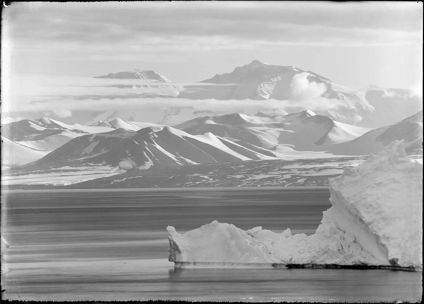 {{ product_title }} Fine Art Print | {{ product_vendor }} Jakero77 Herbert Ponting - Mount Lister Scarp, Victoria Land,  Antarctica (1911) - 17"x22" Fine Art Print Art Print  Jakero77