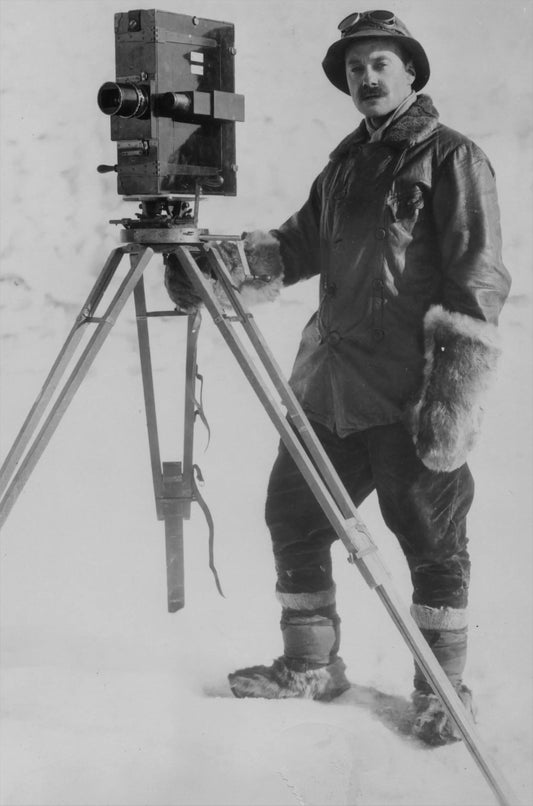 {{ product_title }} Fine Art Print | {{ product_vendor }} Jakero77 Herbert Ponting - Self Portrait Antarctic Terra Nova Expedition (1912) - 17"x22" Fine Art Print Art Print  Jakero77
