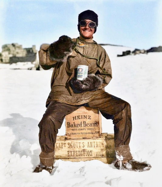 {{ product_title }} Fine Art Print | {{ product_vendor }} Jakero77 Herbert Ponting - Terra Nova Antarctic Expedition Heinz Beans (1912) - 17" x 22" Fine Art Print Art Print  Jakero77