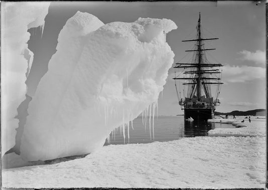 {{ product_title }} Fine Art Print | {{ product_vendor }} Jakero77 Herbert Ponting - Terra Nova Ship Antarctica (1910) - 17" x 22" Fine Art Print Art Print  Jakero77