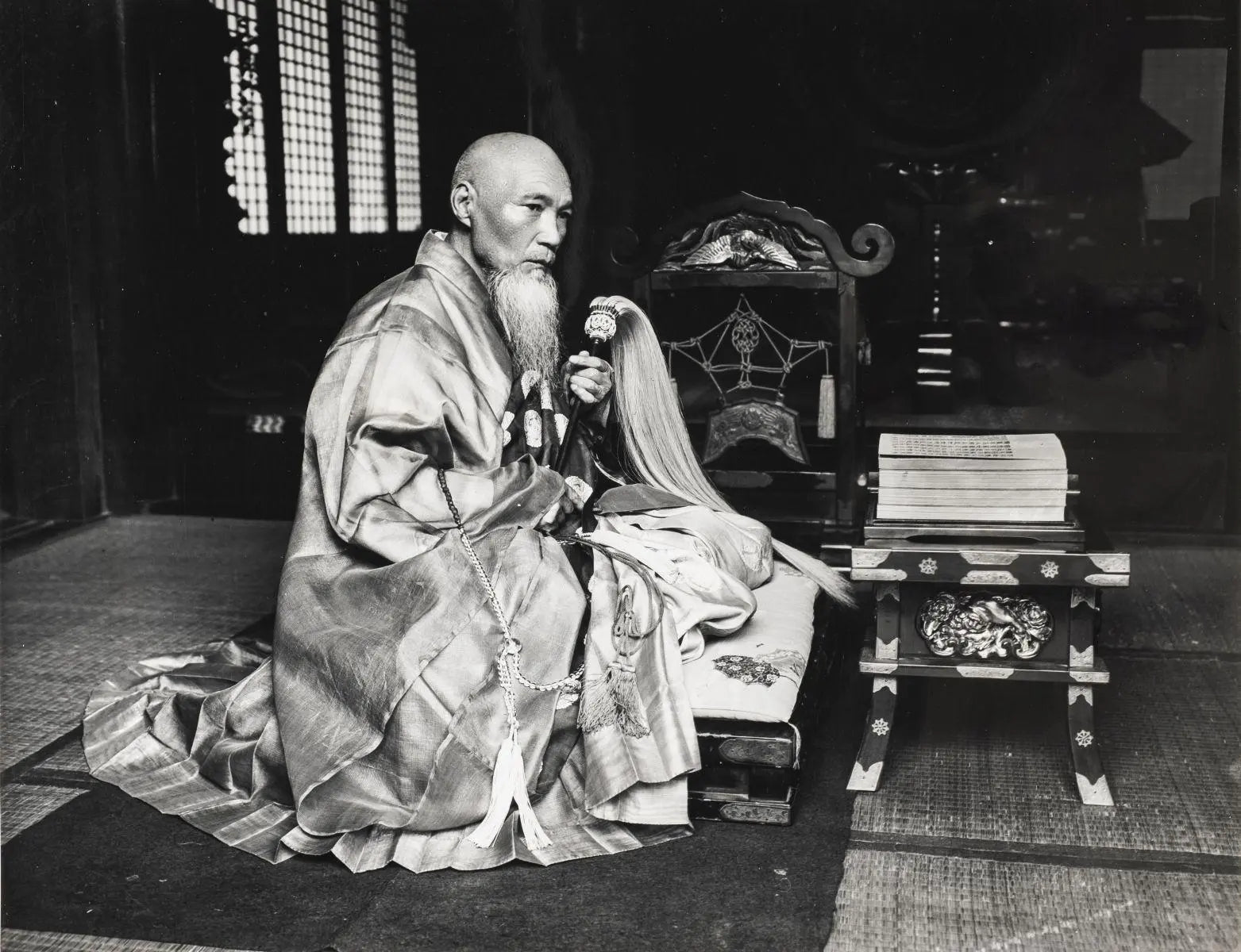{{ product_title }} Fine Art Print | {{ product_vendor }} Jakero77 Herbert Ponting - The Abbot of Ikegami Japan (1907) - 17" x 22" Fine Art Print Art Print  Jakero77