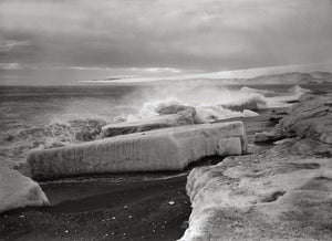 {{ product_title }} Fine Art Print | {{ product_vendor }} Jakero77 Herbert Ponting - Wave Breaking at West Beach Antarctica (1911) - 17"x22" Print Art Print  Jakero77
