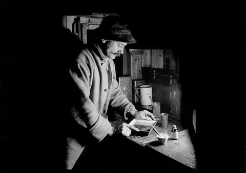 {{ product_title }} Fine Art Print | {{ product_vendor }} Jakero77 Herbert Ponting in his Makeshift Darkroom, Antarctica (1911) - 17"x22" Art Print Art Print  Jakero77