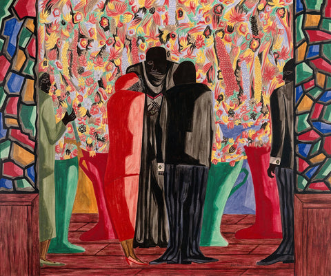 {{ product_title }} Fine Art Print | {{ product_vendor }} Jakero77 Jacob Lawrence - The Wedding (1948) - 17" x 22" Fine Art Print Art Print  Jakero77