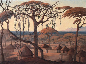 {{ product_title }} Fine Art Print | {{ product_vendor }} Jakero77 Jacobus Hendrik Pierneef - A View Over Chuniespoort (1945) - 17"x22" Art Print Art Print  Jakero77