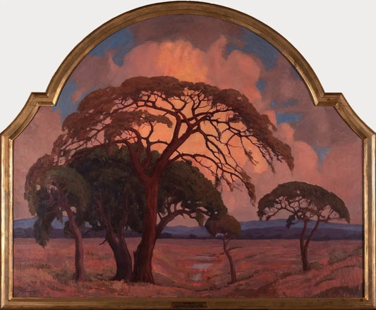 {{ product_title }} Fine Art Print | {{ product_vendor }} Jakero77 Jacobus Hendrik Pierneef - Acacia Trees in a Drift (1930s) - 17" x 22" Art Print Art Print  Jakero77