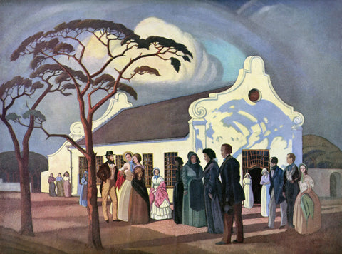 {{ product_title }} Fine Art Print | {{ product_vendor }} Jakero77 Jacobus Hendrik Pierneef - Geloftekerk (1938) - 17" x 22" Art Print Art Print  Jakero77