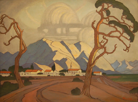 {{ product_title }} Fine Art Print | {{ product_vendor }} Jakero77 Jacobus Hendrik Pierneef - Karibib South West Africa (1929) - 17"x22" Art Print Art Print  Jakero77