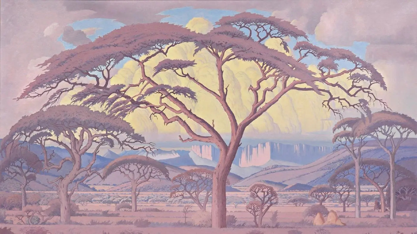 {{ product_title }} Fine Art Print | {{ product_vendor }} Jakero77 Jacobus Hendrik Pierneef - Pretoria (1930s) - 17"x22" Art Print Art Print  Jakero77