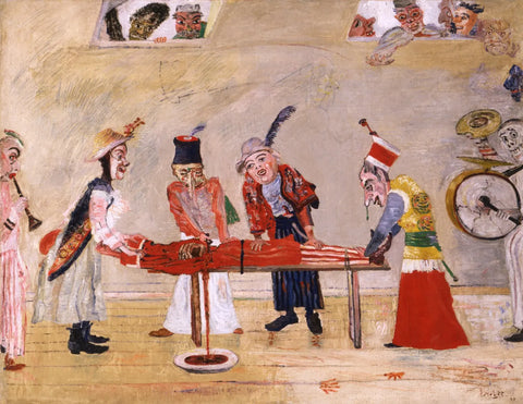 {{ product_title }} Fine Art Print | {{ product_vendor }} Jakero77 James Ensor - The Assassination (1890) Signed - 17" x 22" Fine Art Print Art Print  Jakero77