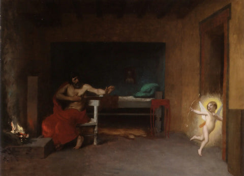 {{ product_title }} Fine Art Print | {{ product_vendor }} Jakero77 Jean Leon Gerome - Anacreon (Signed) Academicism History - 17" x 22" Art Print Art Print  Jakero77