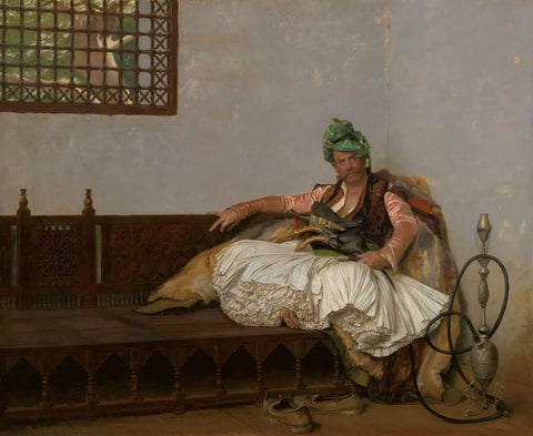 {{ product_title }} Fine Art Print | {{ product_vendor }} Jakero77 Jean Leon Gerome - Bashi Bazouk Chieftain (1881) Signed - 17" x 22" Fine Art Print Art Print  Jakero77