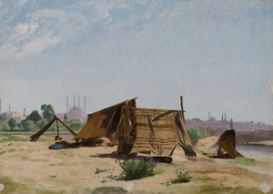 {{ product_title }} Fine Art Print | {{ product_vendor }} Jakero77 Jean Leon Gerome - Camp Near Constantinople (1878) - 17" x 22" Fine Art Print Art Print  Jakero77