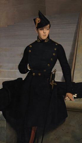 {{ product_title }} Fine Art Print | {{ product_vendor }} Jakero77 Jean Leon Gerome - Claude Armand Gerome Portrait (1848) Signed - 17" x 22" Print Art Print  Jakero77
