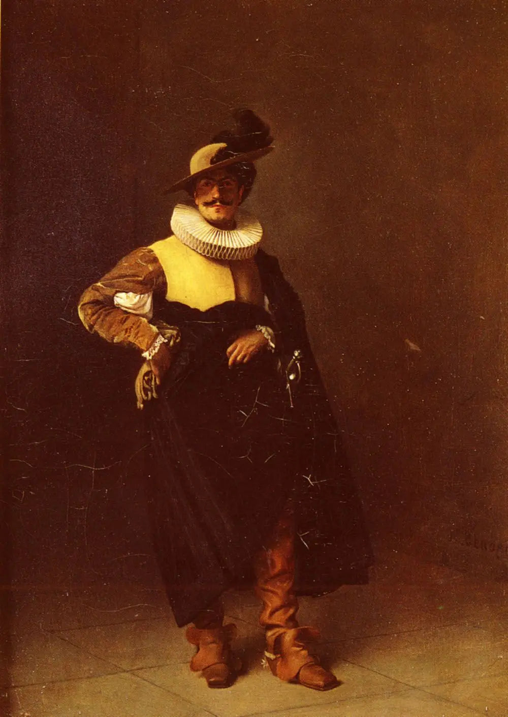 {{ product_title }} Fine Art Print | {{ product_vendor }} Jakero77 Jean Leon Gerome - Louis XIII Portrait Signed - 17" x 22" Fine Art Print Art Print  Jakero77