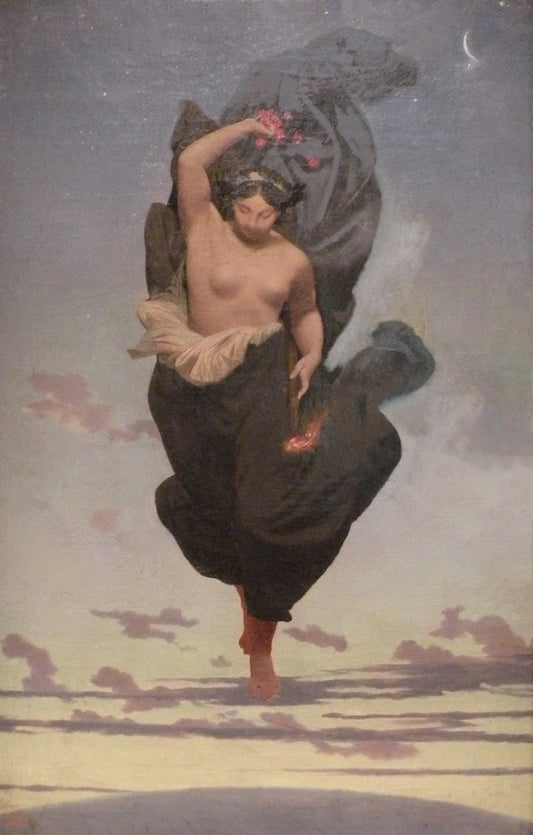 {{ product_title }} Fine Art Print | {{ product_vendor }} Jakero77 Jean Leon Gerome - Night (Allegorical) - 17" x 22" Fine Art Print Art Print  Jakero77