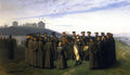 {{ product_title }} Fine Art Print | {{ product_vendor }} Jakero77 Jean Leon Gerome - Recreation in a Russian Camp Signed - 17" x 22" Fine Art Print Art Print  Jakero77