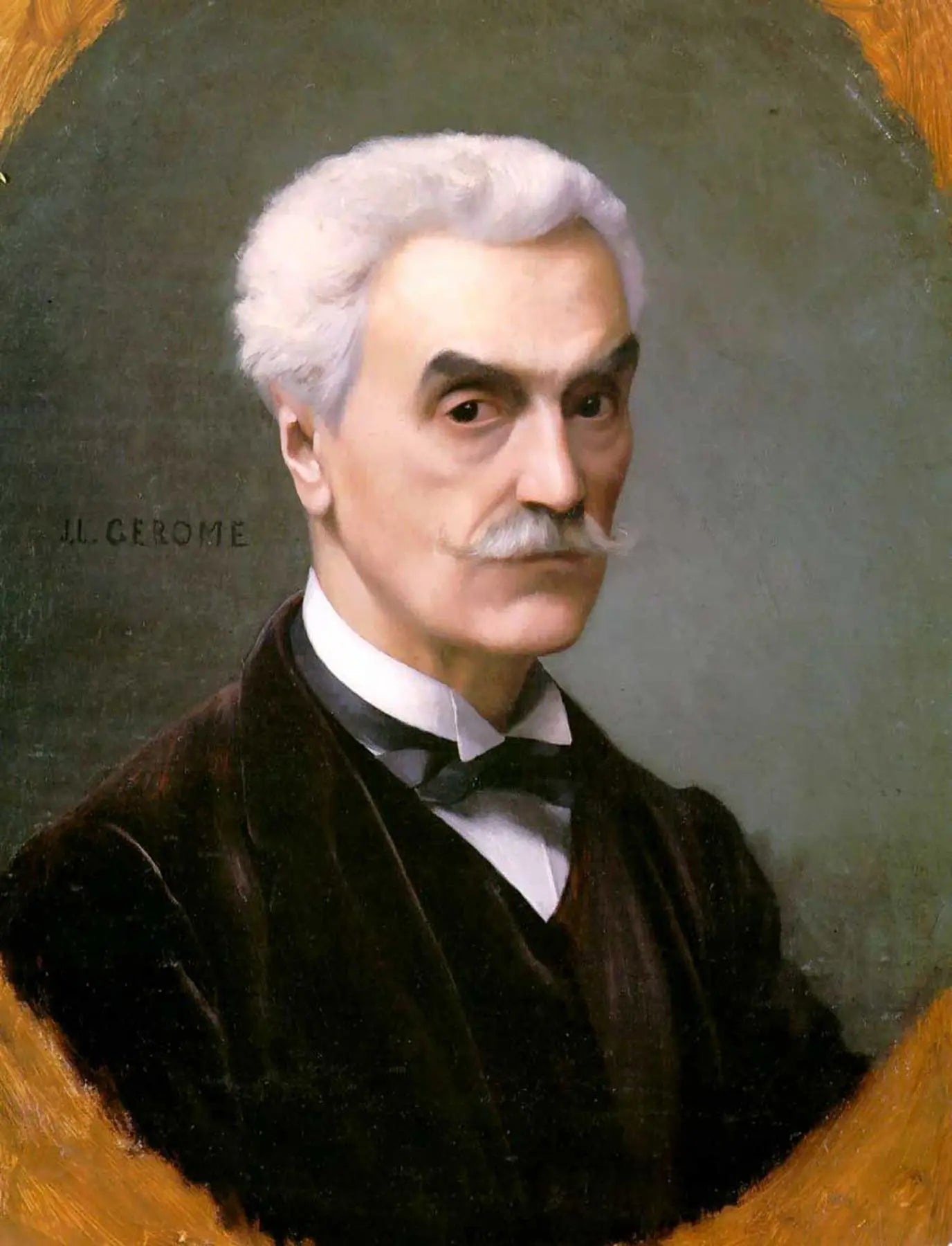 {{ product_title }} Fine Art Print | {{ product_vendor }} Jakero77 Jean Leon Gerome - Self Portrait (1886) Signed - 17" x 22" Fine Art Print Art Print  Jakero77