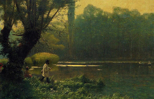 {{ product_title }} Fine Art Print | {{ product_vendor }} Jakero77 Jean Leon Gerome - Summer Afternoon on a Lake (1895) - 17" x 22" Fine Art Print Art Print  Jakero77