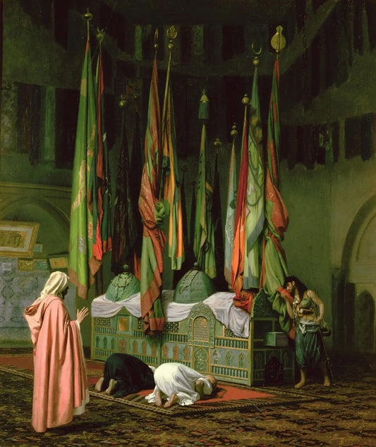 {{ product_title }} Fine Art Print | {{ product_vendor }} Jakero77 Jean Leon Gerome - The Shrine of Imam Hussein Signed - 17" x 22" Fine Art Print Art Print  Jakero77