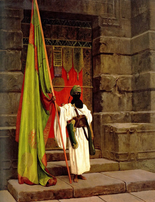{{ product_title }} Fine Art Print | {{ product_vendor }} Jakero77 Jean Leon Gerome - The Standard Bearer (1876) Signed - 17" x 22" Fine Art Print Art Print  Jakero77