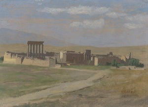 {{ product_title }} Fine Art Print | {{ product_vendor }} Jakero77 Jean Leon Gerome - View of Baalbek (Signed) - 17" x 22" Fine Art Print Art Print  Jakero77