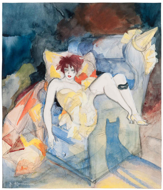 {{ product_title }} Fine Art Print | {{ product_vendor }} Jakero77 Jeanne Mammen - Ash Wednesday (1926) Signed - 17" x 22" Fine Art Print Art Print  Jakero77