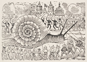 {{ product_title }} Fine Art Print | {{ product_vendor }} Jakero77 Jose Guadalupe Posada - Ballad of the Snail (1899) - 17" x 22" Fine Art Print Art Print  Jakero77