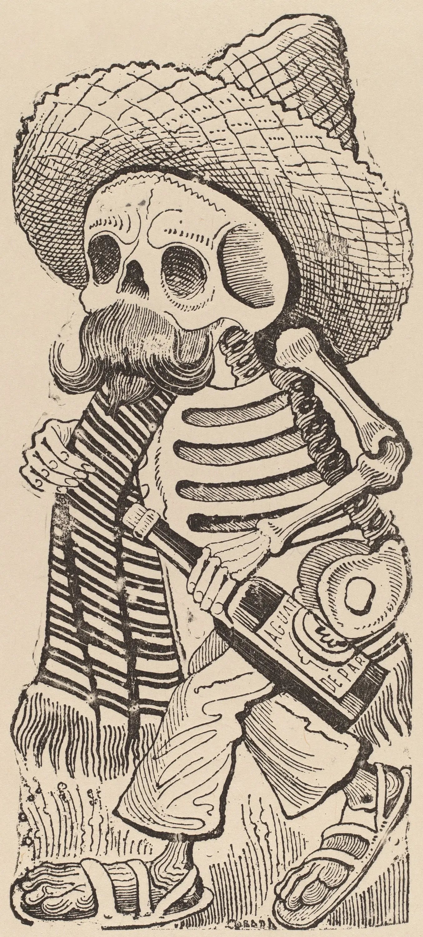 {{ product_title }} Fine Art Print | {{ product_vendor }} Jakero77 José Guadalupe Posada - Calavera Maderista (1900s) - 17" x 22" Fine Art Print Art Print  Jakero77