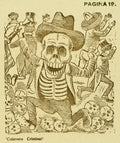 {{ product_title }} Fine Art Print | {{ product_vendor }} Jakero77 Jose Guadalupe Posada - Criminal Calavera Terrifying People (1943) - 17"x22" Print Art Print  Jakero77