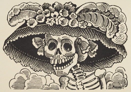 {{ product_title }} Fine Art Print | {{ product_vendor }} Jakero77 Jose Guadalupe Posada - La Calavera Catrina (1913) - 17" x 22" Fine Art Print Art Print  Jakero77