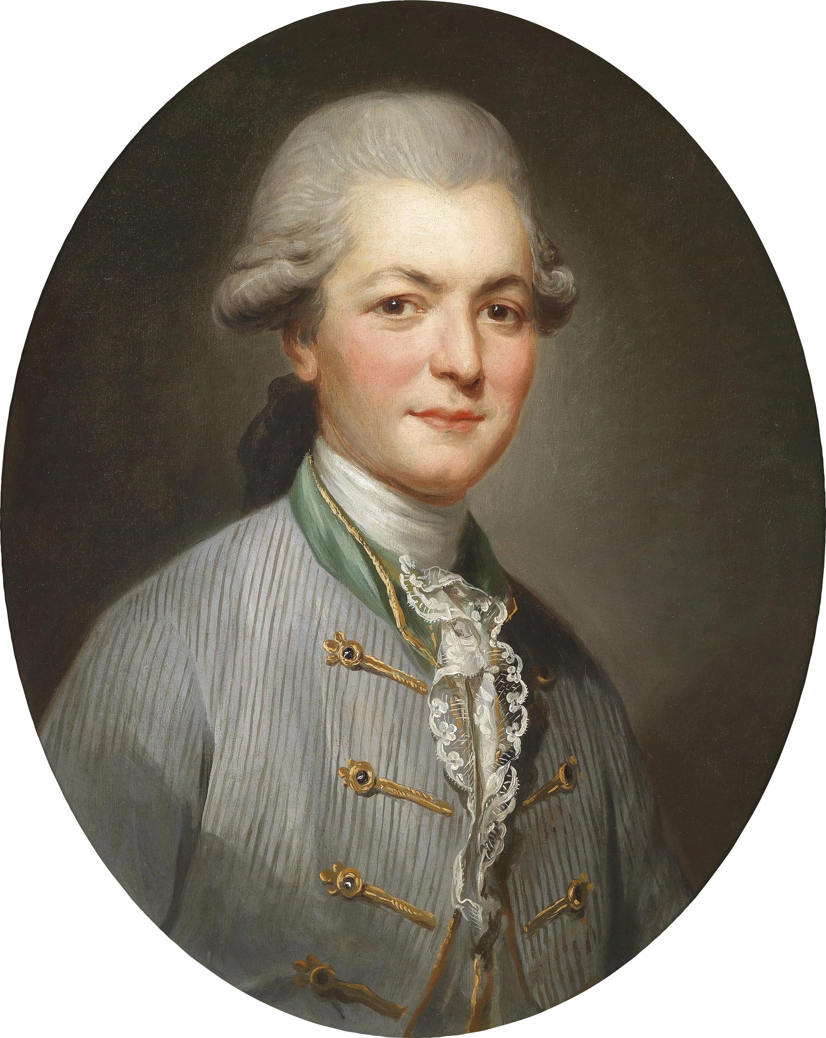 {{ product_title }} Fine Art Print | {{ product_vendor }} Jakero77 Joseph Ducreux - Portrait of Charles Joseph de Pallu 1790s - 17" x 22" Art Print Art Print  Jakero77
