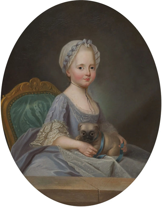 {{ product_title }} Fine Art Print | {{ product_vendor }} Jakero77 Joseph Ducreux - Portrait of Elisabeth of France (1768) - 17"x22" Fine Art Print Art Print  Jakero77