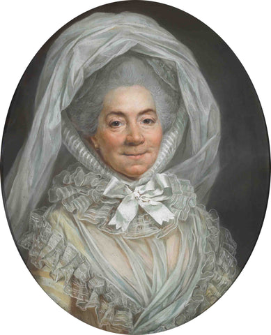 {{ product_title }} Fine Art Print | {{ product_vendor }} Jakero77 Joseph Ducreux - Portrait of Madame Poisson de Pompadour 1790s - 17" x 22" Print Art Print  Jakero77