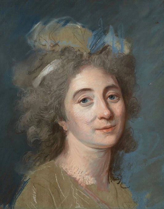 {{ product_title }} Fine Art Print | {{ product_vendor }} Jakero77 Joseph Ducreux - Portrait of Unknown Woman (1780-89) - 17" x 22" Fine Art Print Art Print  Jakero77