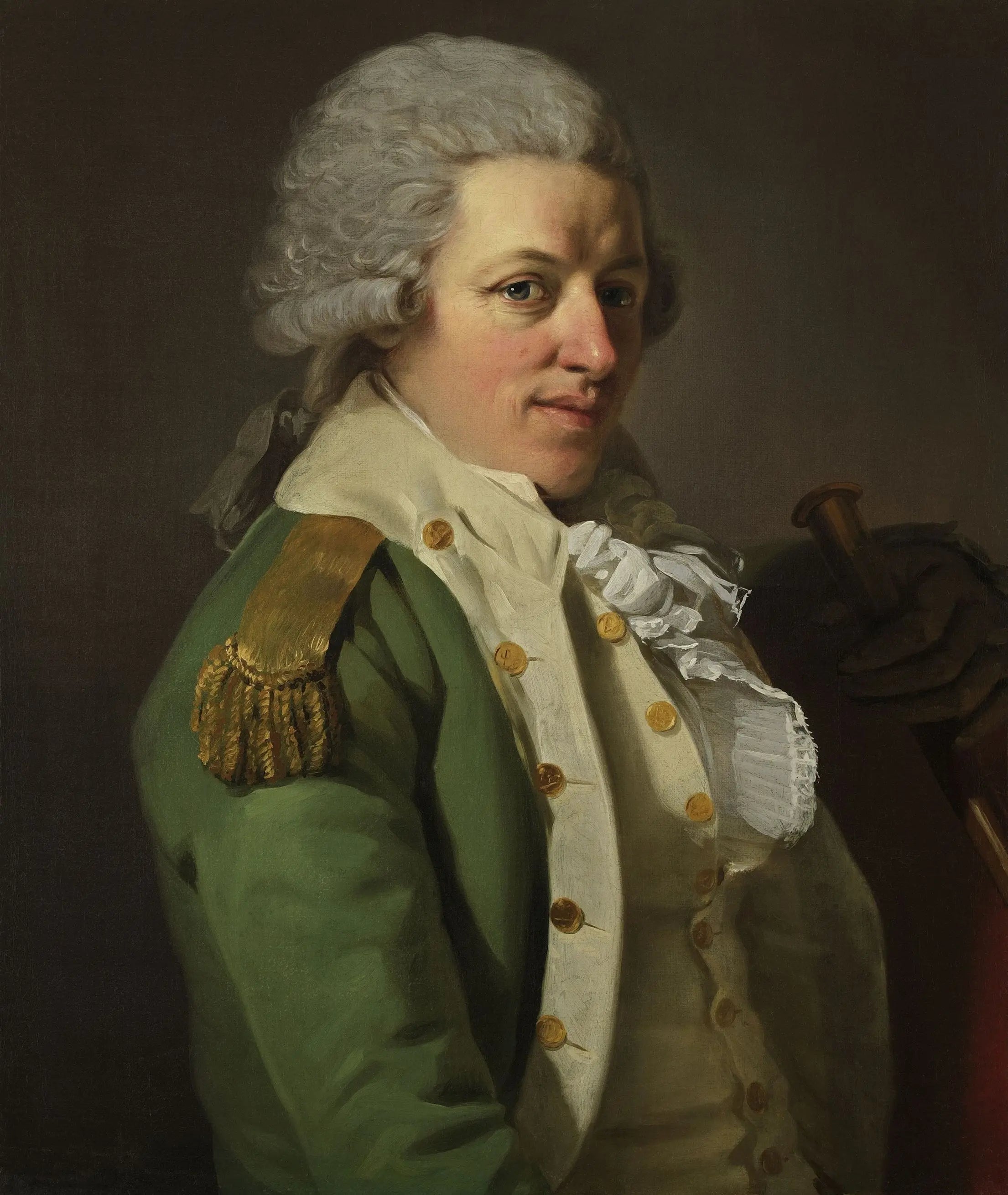 {{ product_title }} Fine Art Print | {{ product_vendor }} Jakero77 Joseph Ducreux - Portrait of an Aristocrat in Uniform (1785-90) - 17" x 22" Print Art Print  Jakero77