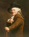 {{ product_title }} Fine Art Print | {{ product_vendor }} Jakero77 Joseph Ducreux - Self-Portrait Mocking Expression (1793) - 17" x 22" Fine Art Print Art Print  Jakero77